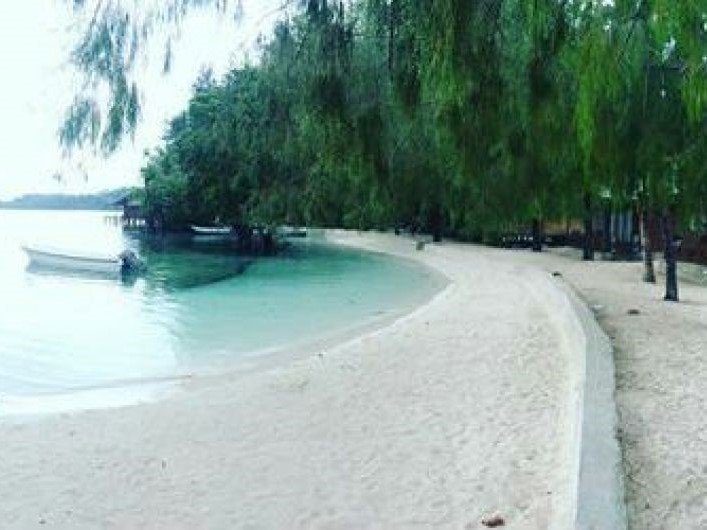 one of the beachfront island resort in togean islands