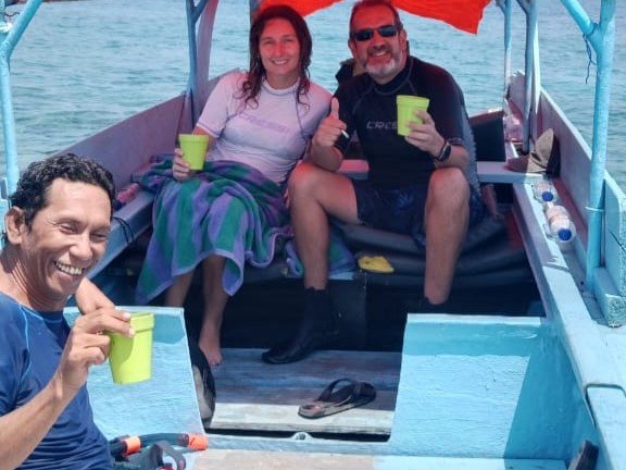 coffe break while in the snorkeling trip