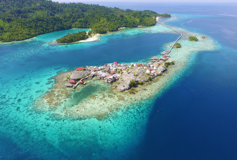 visit papan island while in the trip of togean island retreat tour